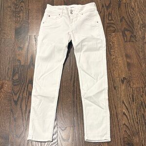 Hudson Women’s Jeans White Slim Fit Ankle Stretch Denim Size 25